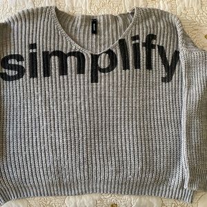 Gray Slouchy Sweater